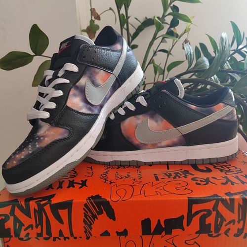 Cheap Nike Dunk Shoes Wholesale Men and Women Graffiti Black Red-150 - Click Image to Close